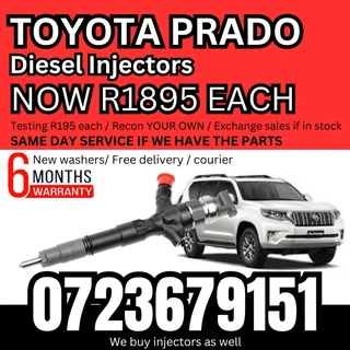 Toyota Prado diesel injectors for sale