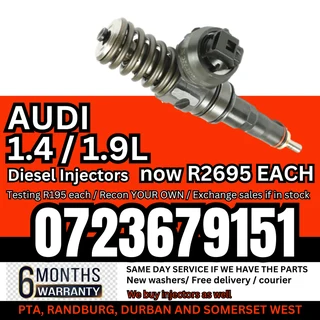 Audi 1.4 / 1.9L diesel injectors for sale