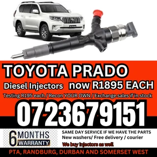 Toyota Prado diesel injectors for sale