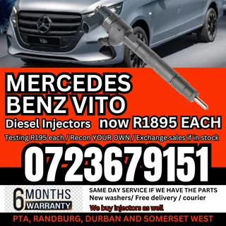 Mercedes Benz Vito diesel injectors for sale
