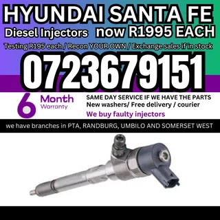 Hyundai Santa Fe diesel injectors for sale