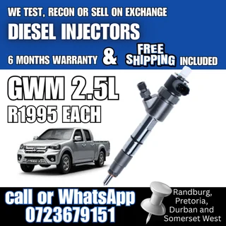 GWM 2.5L diesel injectors for sale