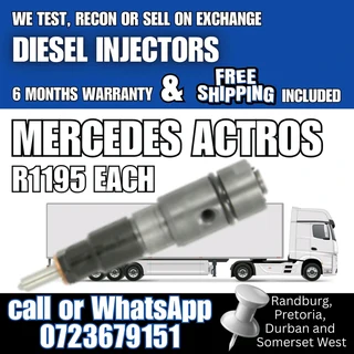 Mercedes Actros Diesel Injectors for sale