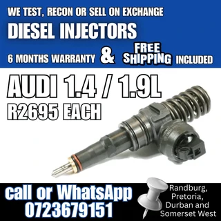 Audi 1.4 / 1.9L Diesel Injectors for sale