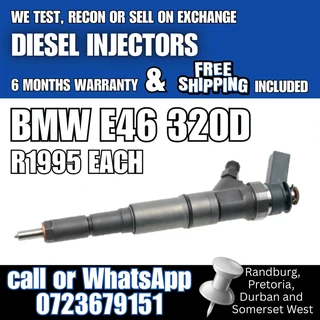 BMW E46 320D Diesel Injectors for sale