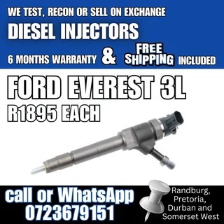 Ford Everest 3L Diesel Injectors for sale