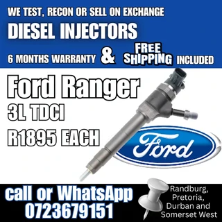 Ford Ranger 3L TDCI Diesel Injectors for sale