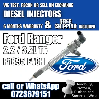 Ford Ranger 2.2/3.2L Bk or Ck Diesel Injectors for sale