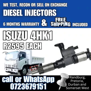 Isuzu 4HK1 Diesel Injectors for sale