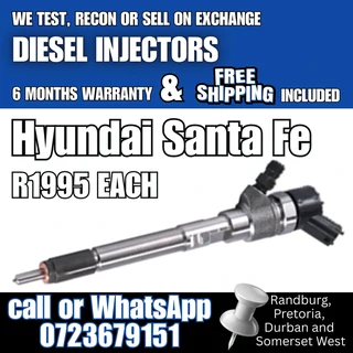 Hyundai Santa Fe Diesel Injectors for sale
