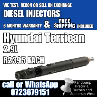 Hyundai Terrican Diesel Injectors for sale