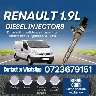 Renault 1.9L Diesel Injectors for sale