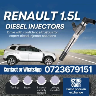 Renault 1.5L Diesel Injectors for sale