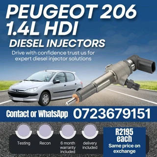 Peugeot 206 1.4L HDI Diesel Injectors for sale