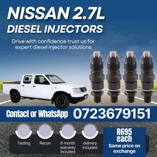 Nissan 2.7L Diesel Injectors for sale