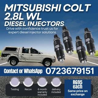 Mitsubishi Colt 2.8L WL Diesel Injectors for sale