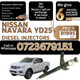 Nissan Navara YD25 Diesel Injectors for sale