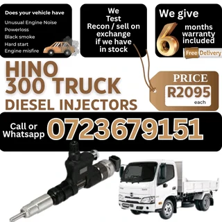 Hino 300 Diesel Injectors for sale