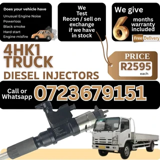Isuzu 4HK1 truck Diesel Injectors for sale