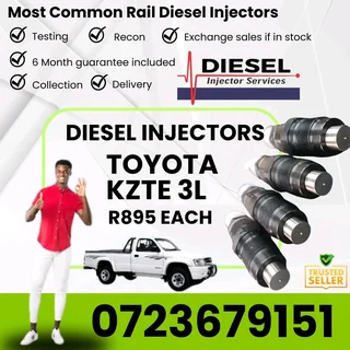 Toyota KZTE 3L Diesel Injectors for sale