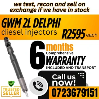 GWM 2l Delphi Diesel Injectors for sale