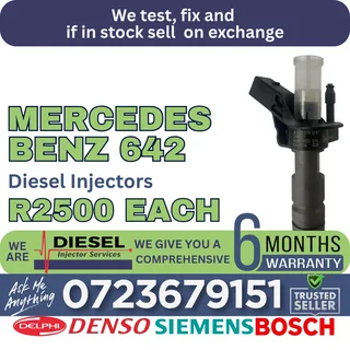 Mercedes Benz 642 diesel injectors for sale