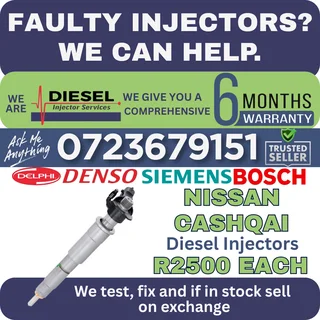 Nissan Cashqai diesel injectors for sale