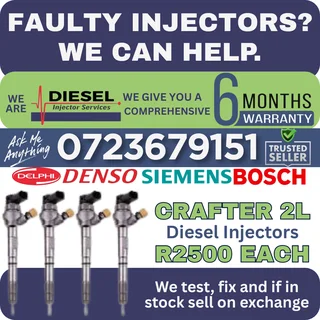 Crafter 2L diesel injectors for sale