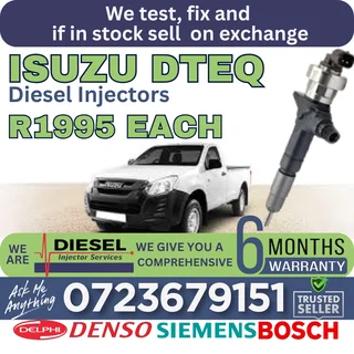 Isuzu Dteq diesel injectors for sale