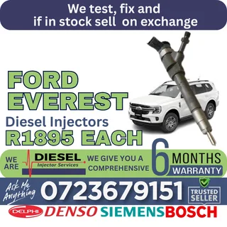 Ford Everest diesel injectors for sale