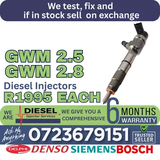 GWM 2.5 / GWM 2.8L diesel injectors for sale
