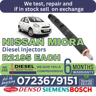 Nissan Micra diesel injectors for sale
