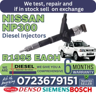 Nissan NP300 diesel injectors for sale