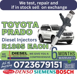 Toyota Prado diesel injectors for sale