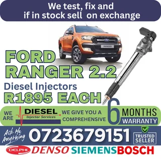 Ford Ranger 2.2L diesel injectors for sale