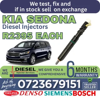 Kia Sedona diesel injectors for sale