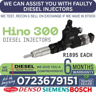 Hino 300 Truck Diesel Injectors for sale