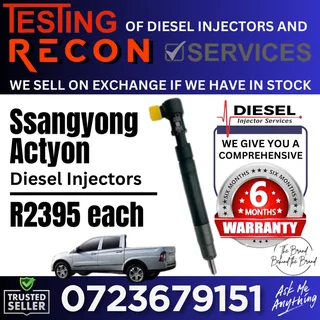 Ssangyong Actyon diesel injectors for sale