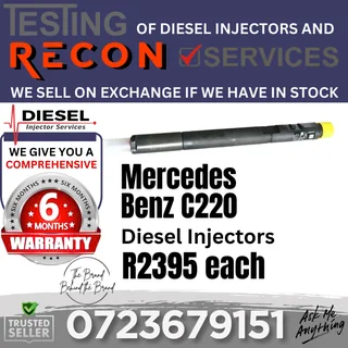 Mercedes Benz C220 diesel injectors for sale
