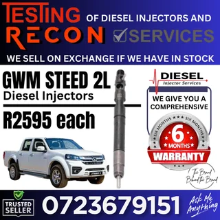 GWM Steed 2L diesel injectors for sale