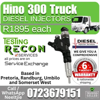 Hino 300 Truck Diesel Injectors for sale
