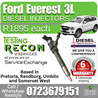 Ford Everest 3L Diesel Injectors for sale