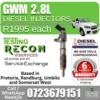 GWM 2.8L Diesel Injectors for sale