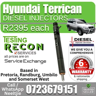 Hyundai Terrican Diesel Injectors for sale