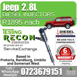 Jeep 2.8L Diesel Injectors for sale