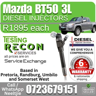 Mazda BT50 3L Diesel Injectors for sale