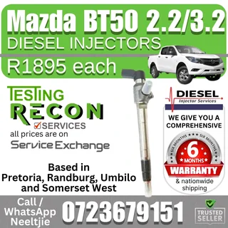 Mazda BT50 2.2/3.2L Diesel Injectors for sale