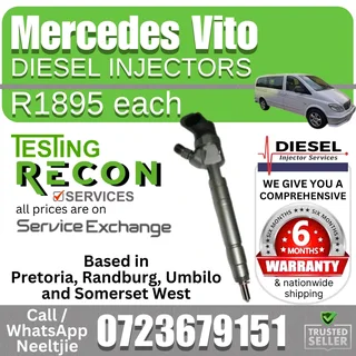 Mercedes Vito Diesel Injectors for sale