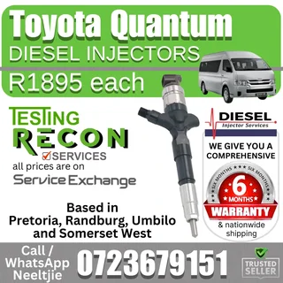 Toyota Quantum Diesel Injectors for sale