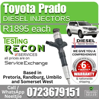Toyota Prado Diesel Injectors for sale